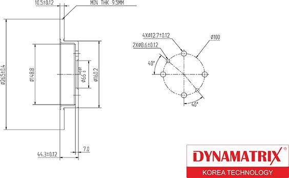 Dynamatrix DBD362 - Гальмівний диск avtolavka.club