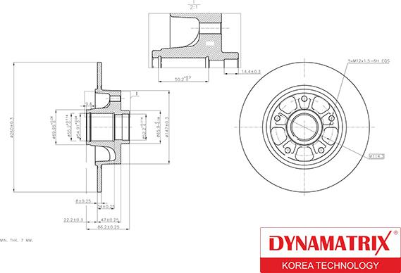 Dynamatrix DBDR1040 - Гальмівний диск avtolavka.club