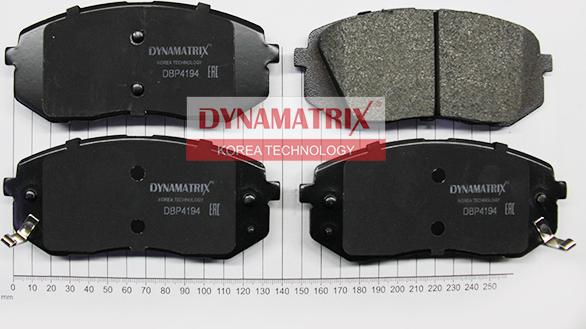 Dynamatrix DBP4194 - Гальмівні колодки, дискові гальма avtolavka.club