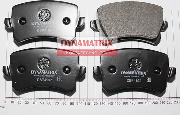 Dynamatrix DBP4192 - Гальмівні колодки, дискові гальма avtolavka.club