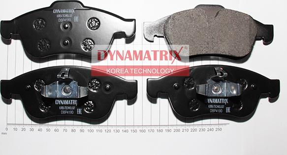 Dynamatrix DBP4180 - Гальмівні колодки, дискові гальма avtolavka.club