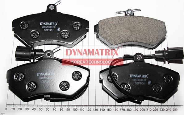 Dynamatrix DBP1451 - Гальмівні колодки, дискові гальма avtolavka.club