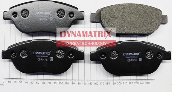 Dynamatrix DBP1476 - Гальмівні колодки, дискові гальма avtolavka.club