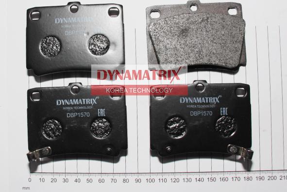 Dynamatrix DBP1570 - Гальмівні колодки, дискові гальма avtolavka.club