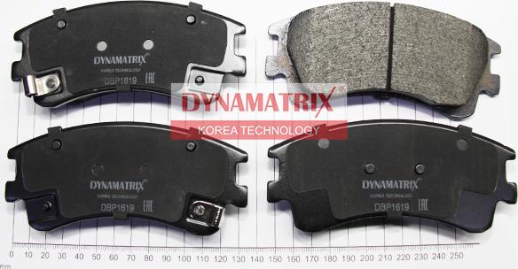 Dynamatrix DBP1619 - Гальмівні колодки, дискові гальма avtolavka.club