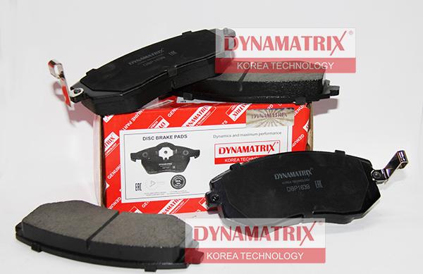 Dynamatrix DBP1639 - Гальмівні колодки, дискові гальма avtolavka.club