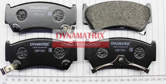 Dynamatrix DBP1091 - Гальмівні колодки, дискові гальма avtolavka.club