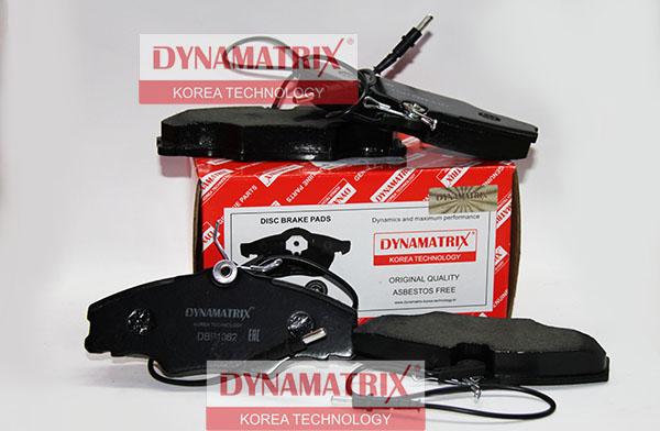 Dynamatrix DBP1062 - Гальмівні колодки, дискові гальма avtolavka.club