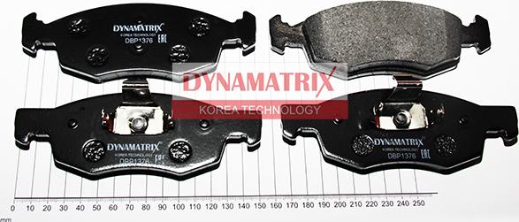 Dynamatrix DBP1376 - Гальмівні колодки, дискові гальма avtolavka.club
