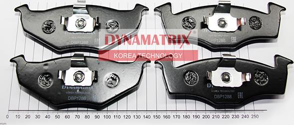 Dynamatrix DBP1288 - Гальмівні колодки, дискові гальма avtolavka.club