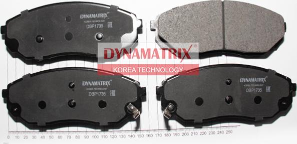 Dynamatrix DBP1735 - Гальмівні колодки, дискові гальма avtolavka.club