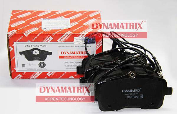 Dynamatrix DBP1725 - Гальмівні колодки, дискові гальма avtolavka.club