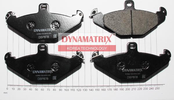 Dynamatrix DBP878 - Гальмівні колодки, дискові гальма avtolavka.club