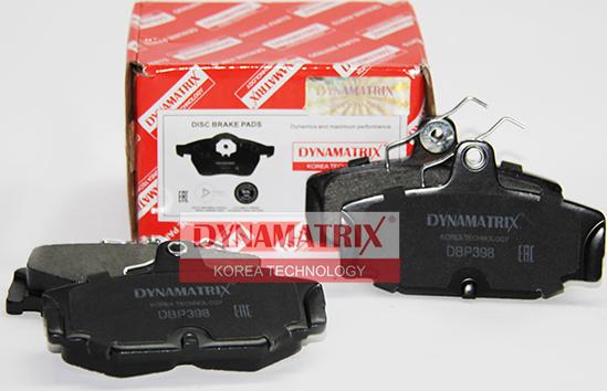 Dynamatrix DBP398 - Гальмівні колодки, дискові гальма avtolavka.club