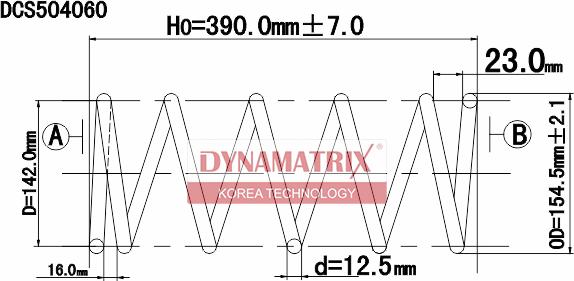 Dynamatrix DCS504060 - Пружина ходової частини avtolavka.club