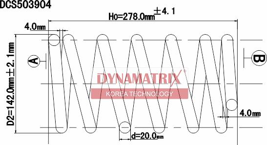 Dynamatrix DCS503904 - Пружина ходової частини avtolavka.club