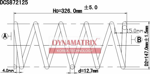 Dynamatrix DCS872125 - Пружина ходової частини avtolavka.club