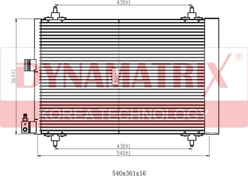 Dynamatrix DR94534 - Конденсатор, кондиціонер avtolavka.club