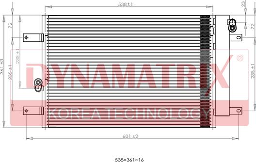 Dynamatrix DR94575 - Конденсатор, кондиціонер avtolavka.club