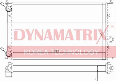 Dynamatrix DR651941 - Радіатор, охолодження двигуна avtolavka.club