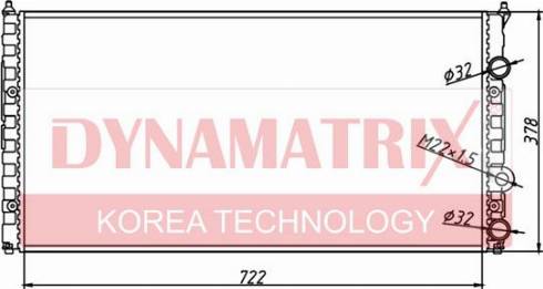 Dynamatrix DR652491 - Радіатор, охолодження двигуна avtolavka.club