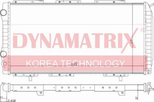 Dynamatrix DR61390 - Радіатор, охолодження двигуна avtolavka.club