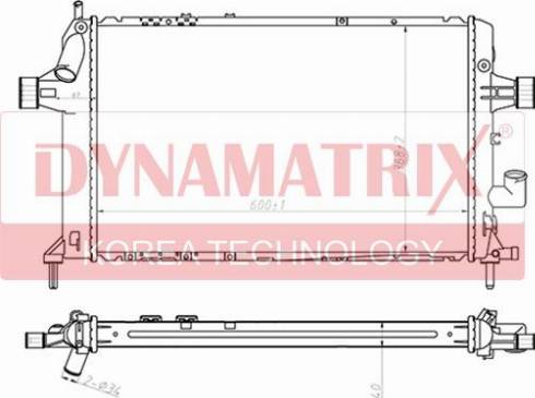 Dynamatrix DR63021A - Радіатор, охолодження двигуна avtolavka.club