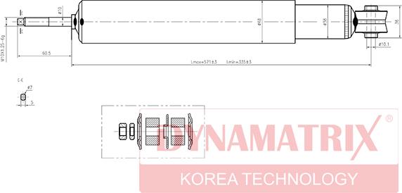 Dynamatrix DSA443134 - Амортизатор avtolavka.club