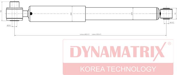 Dynamatrix DSA551804 - Амортизатор avtolavka.club