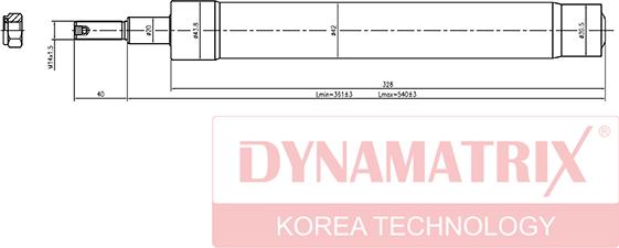 Dynamatrix DSA664014 - Амортизатор avtolavka.club