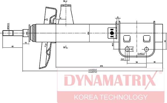 Dynamatrix DSA634021 - Амортизатор avtolavka.club