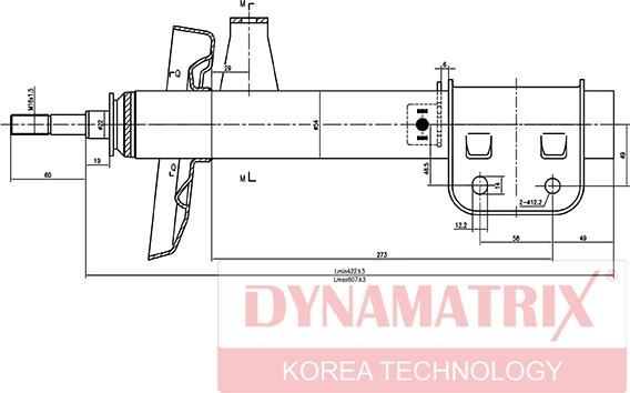 Dynamatrix DSA634022 - Амортизатор avtolavka.club