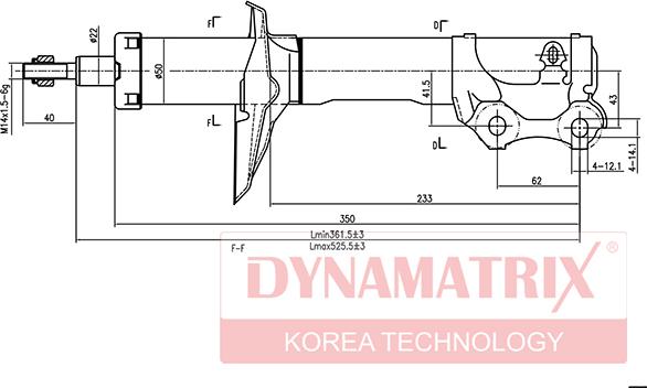 Dynamatrix DSA634811 - Амортизатор avtolavka.club