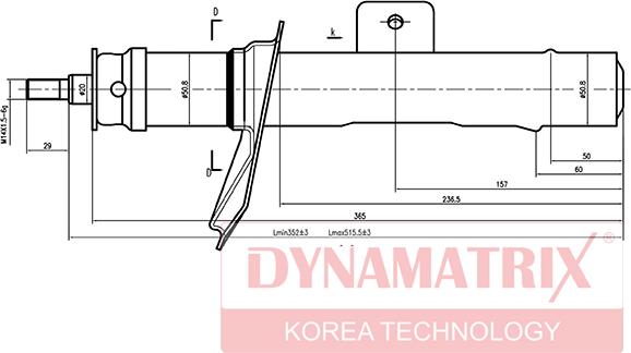 Dynamatrix DSA633839 - Амортизатор avtolavka.club