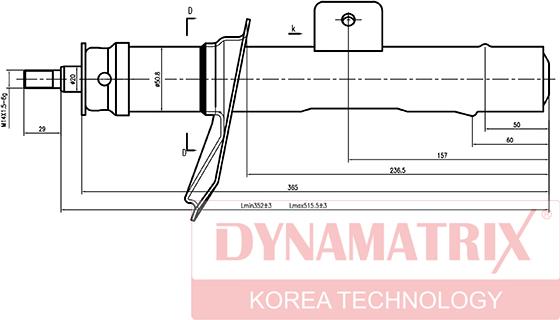 Dynamatrix DSA633838 - Амортизатор avtolavka.club