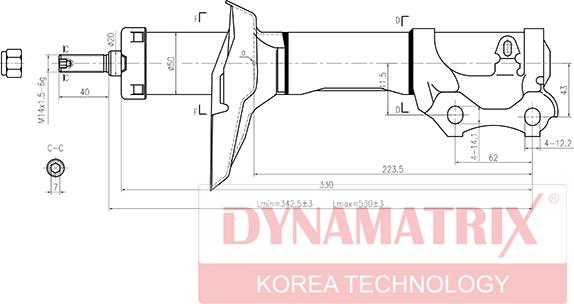 Dynamatrix DSA633712 - Амортизатор avtolavka.club