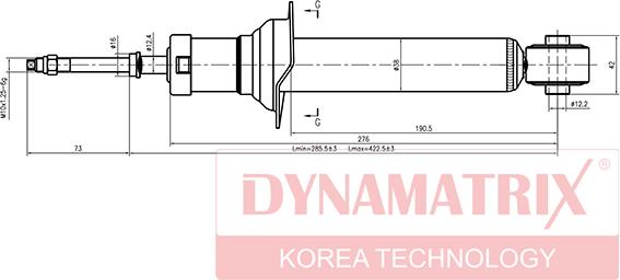 Dynamatrix DSA341226 - Амортизатор avtolavka.club