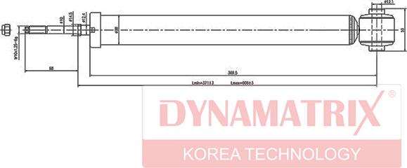 Dynamatrix DSA348002 - Амортизатор avtolavka.club