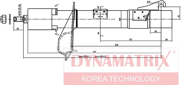 Dynamatrix DSA333709 - Амортизатор avtolavka.club