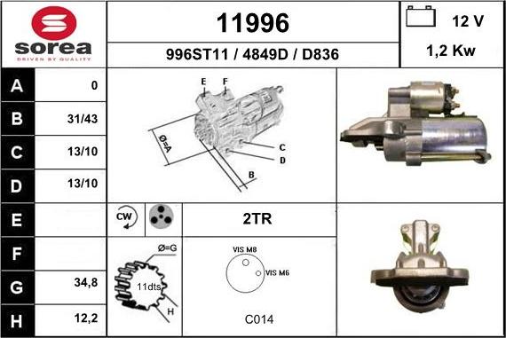 EAI 11996 - Стартер avtolavka.club