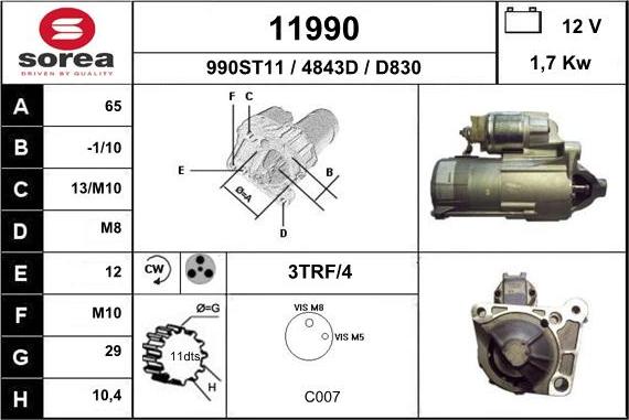 EAI 11990 - Стартер avtolavka.club