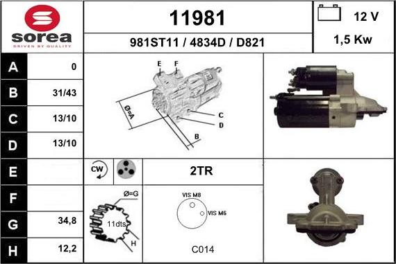 EAI 11981 - Стартер avtolavka.club