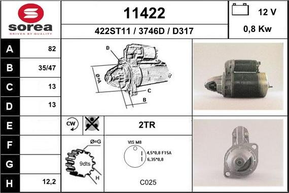 EAI 11422 - Стартер avtolavka.club