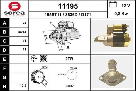 EAI 11195 - Стартер avtolavka.club