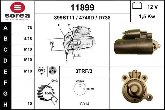 EAI 11899 - Стартер avtolavka.club