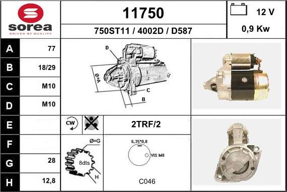 EAI 11750 - Стартер avtolavka.club