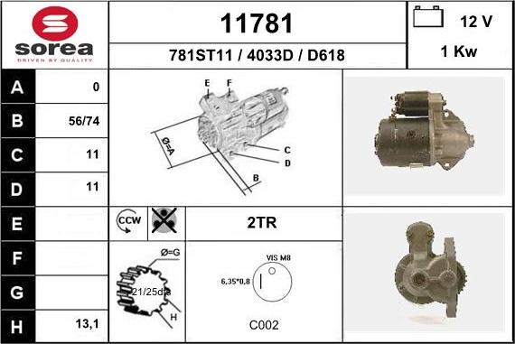 EAI 11781 - Стартер avtolavka.club