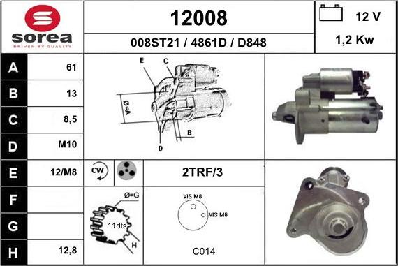 EAI 12008 - Стартер avtolavka.club