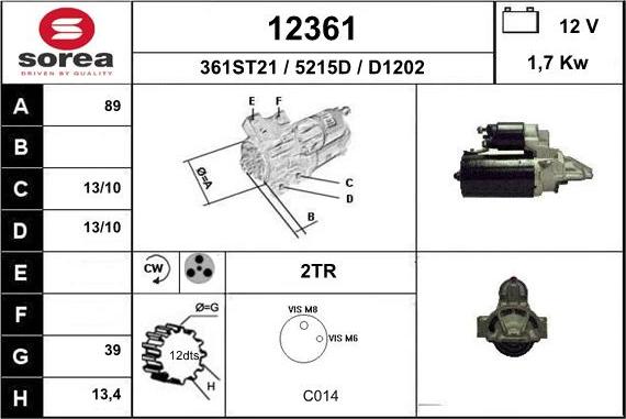 EAI 12361 - Стартер avtolavka.club