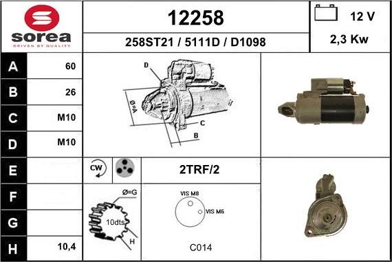 EAI 12258 - Стартер avtolavka.club